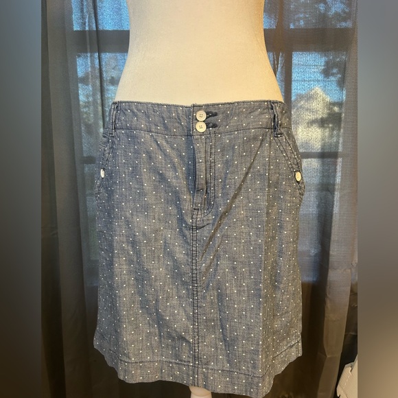 Tommy Hilfiger Blue and White Mini Skirt - Picture 1 of 4